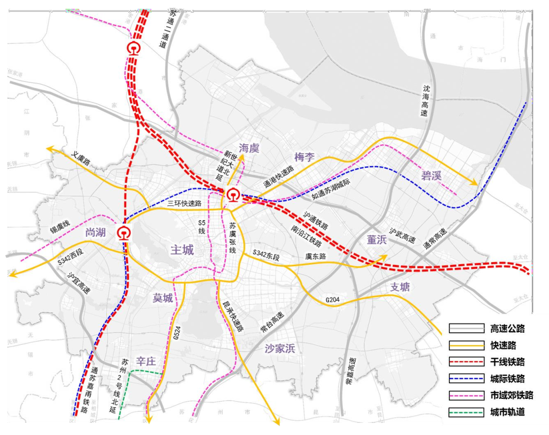 3条铁路 3条市域轨交 1条城际 一图看懂常熟未来交通 这些区域....