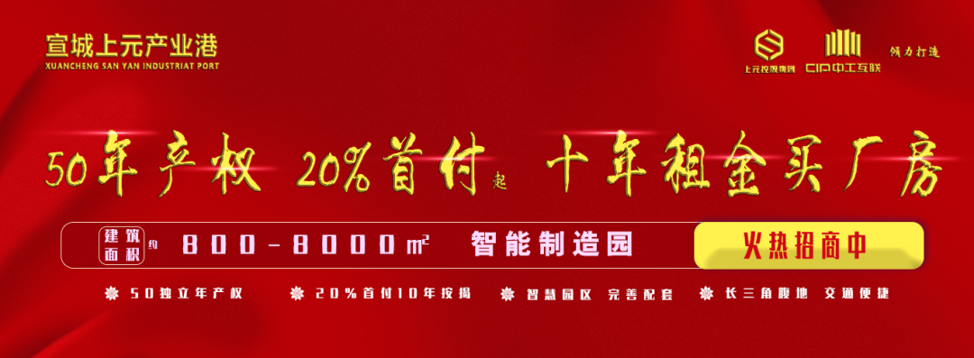 宣城上元产业港·宣城高新区科技产业园 单层厂房出售 1200平起