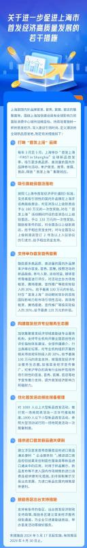 【政策】进一步促进首发经济高质量发展，上海出台若干措施