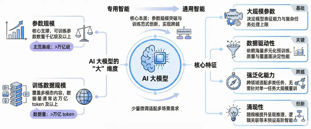 AI大模型产业链丨严格的AI安全与伦理规范。远非完美，但已是强大的生产力工具。一“模”一样，千变万化；高电力空间支持运营能耗。