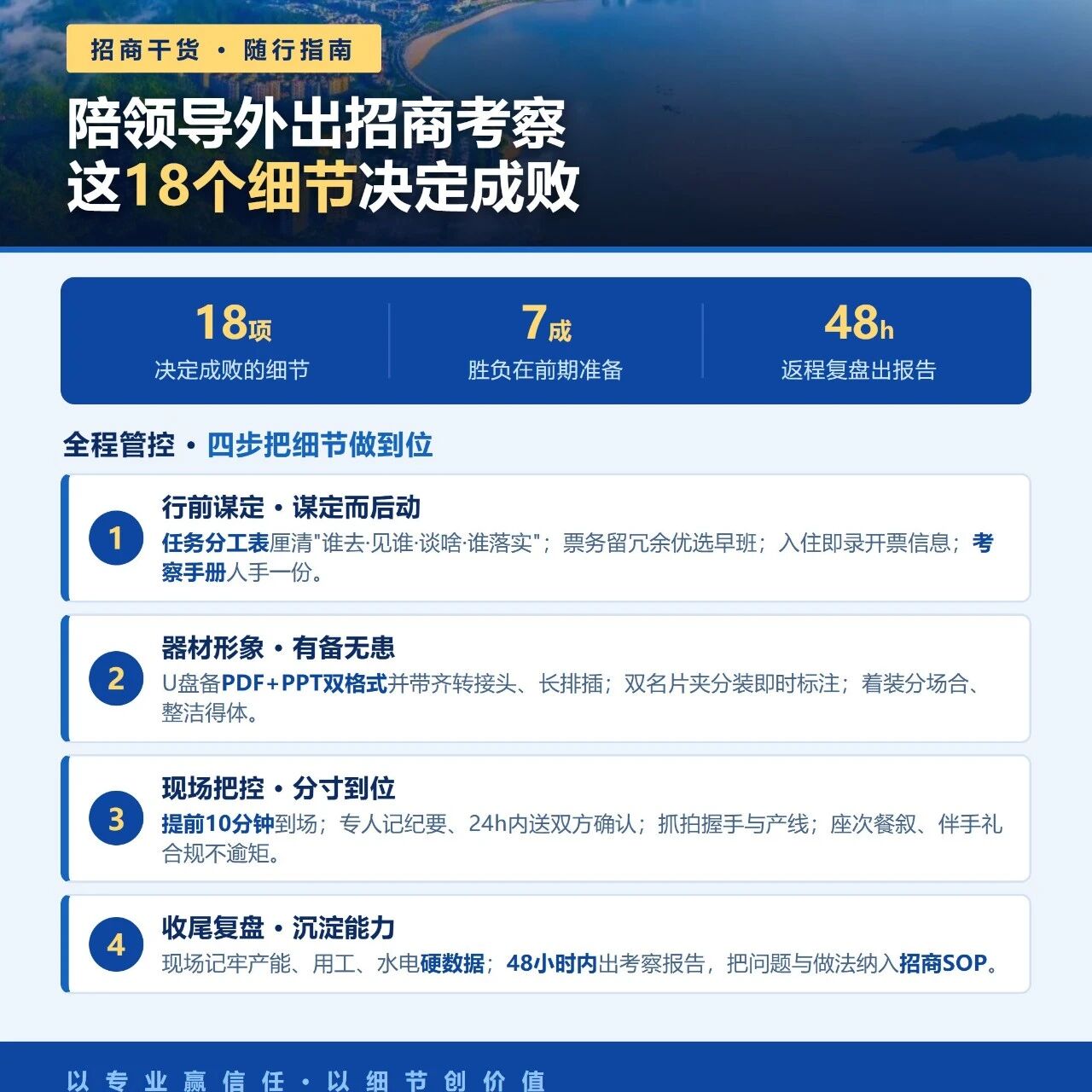 陪领导外出招商考察，看似只是跑一趟，实则是资源对接、项目推介的关键一战