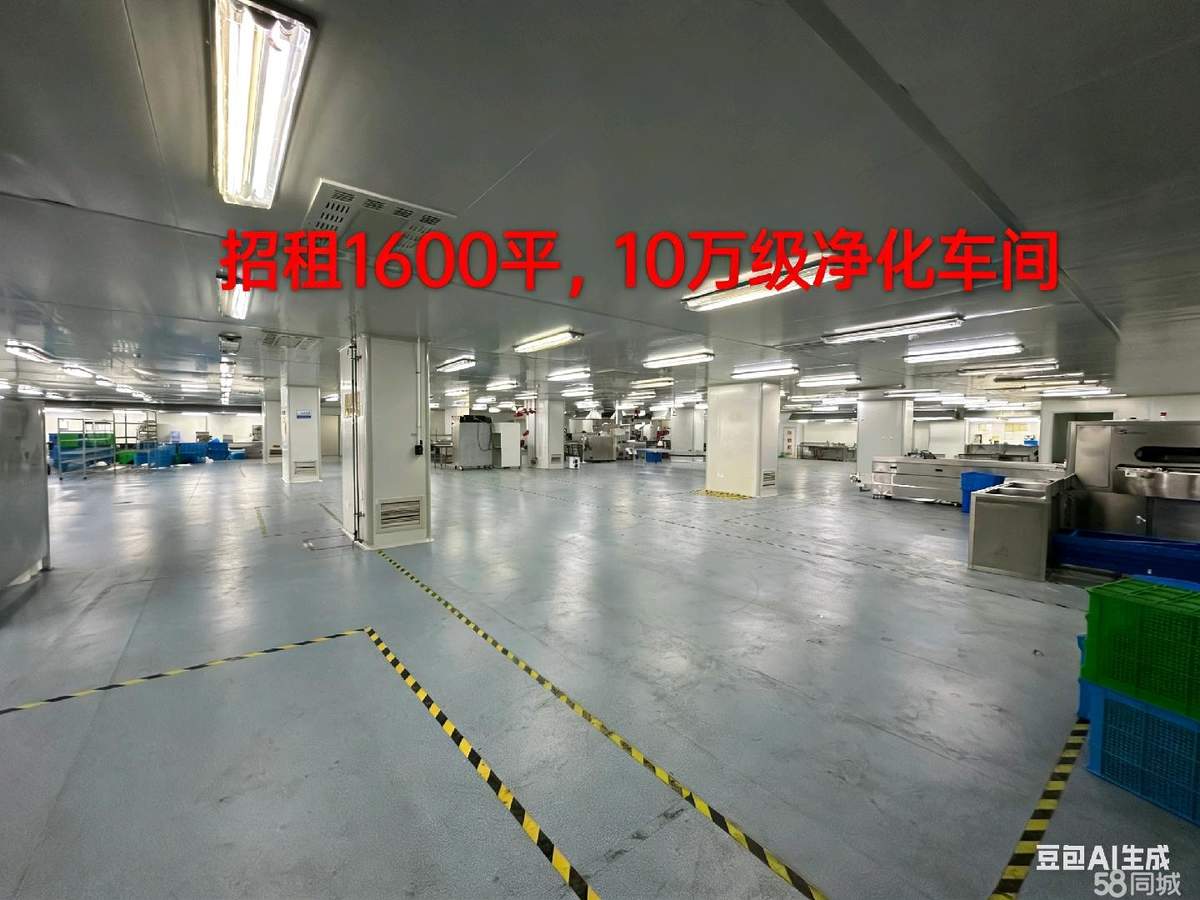 【优质】南京10万级净化车间 | 可用于医疗，食品，化妆厂房出租1600平单层出行便利，保健品