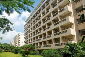 校区学生宿舍楼建筑外观