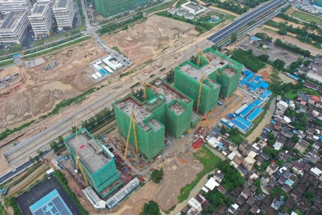 港湾5号产业园建设航拍