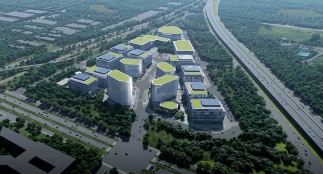 新区上海嘉定菊园新区 未来生命医学产业园厂房出租,研发总部一体