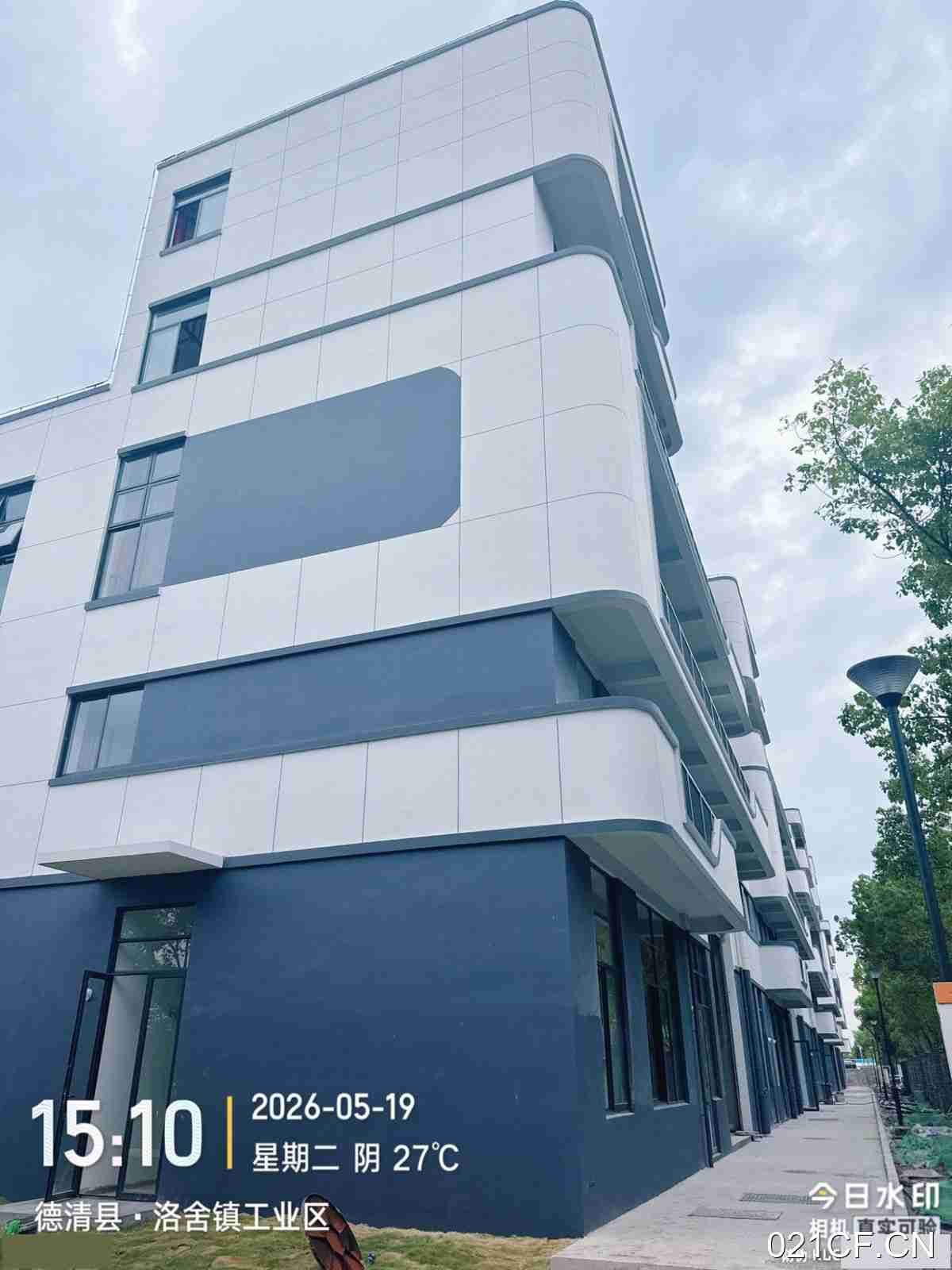 余杭杭州勾庄独栋二层火车头（层高8米 无2000㎡全新厂房出售，首层8米层高