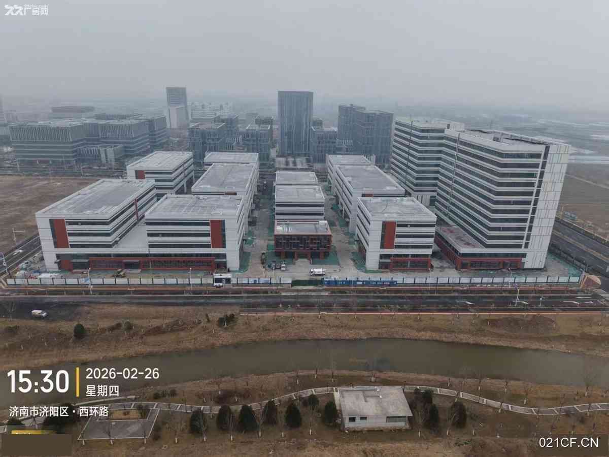 济阳济南市市起步区黄河科创中心高速路园区 有产权 花园式  无尘600000㎡可分租厂房出售，空中花