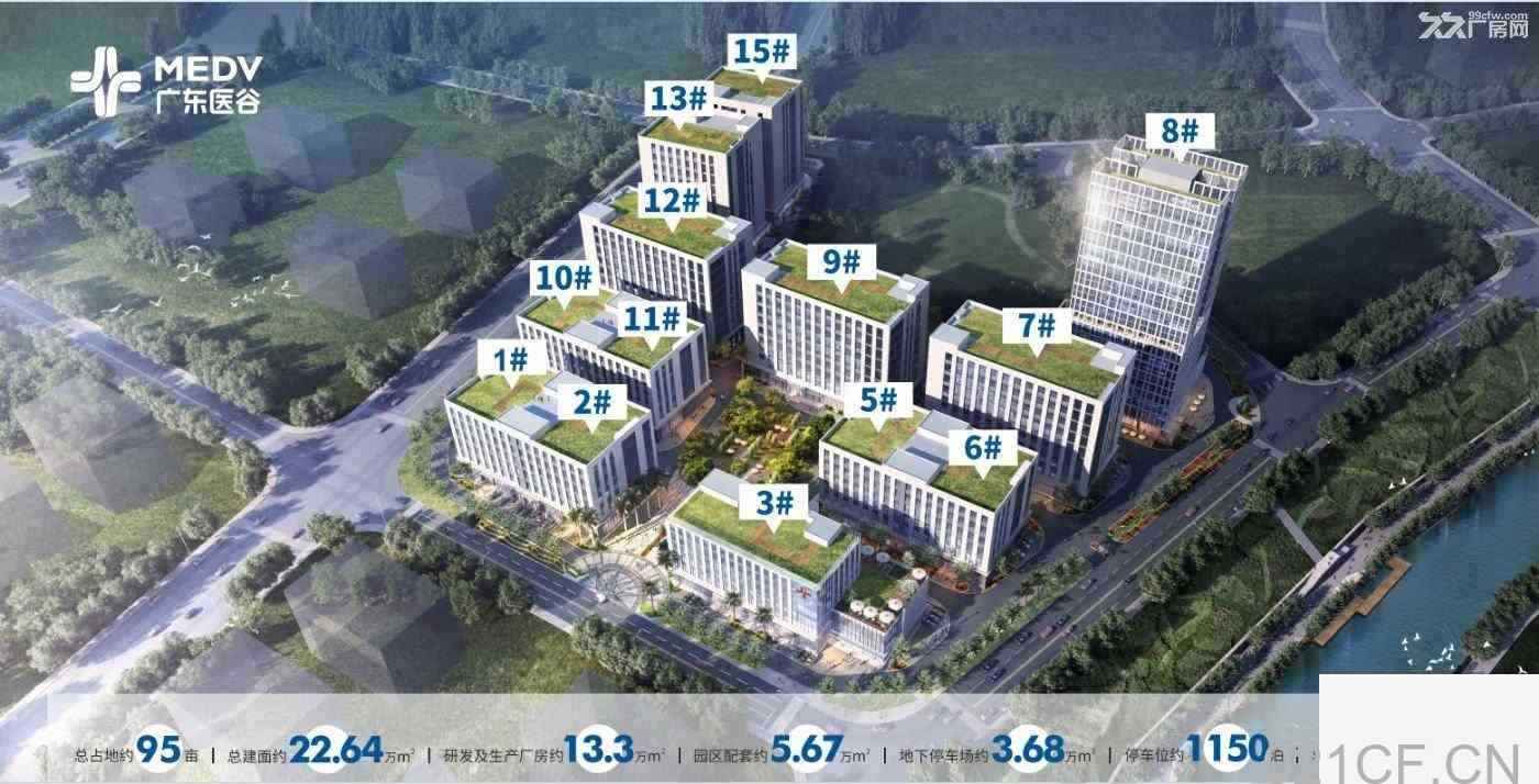 高新区珠海香洲高新区：广东医谷.生命科学园独栋厂房约7000平方销售厂房出租，首层7.8米层高