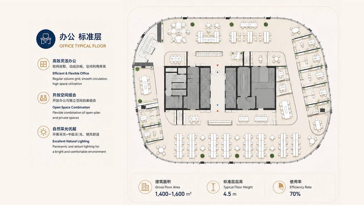 B座C座标准层平面参考图