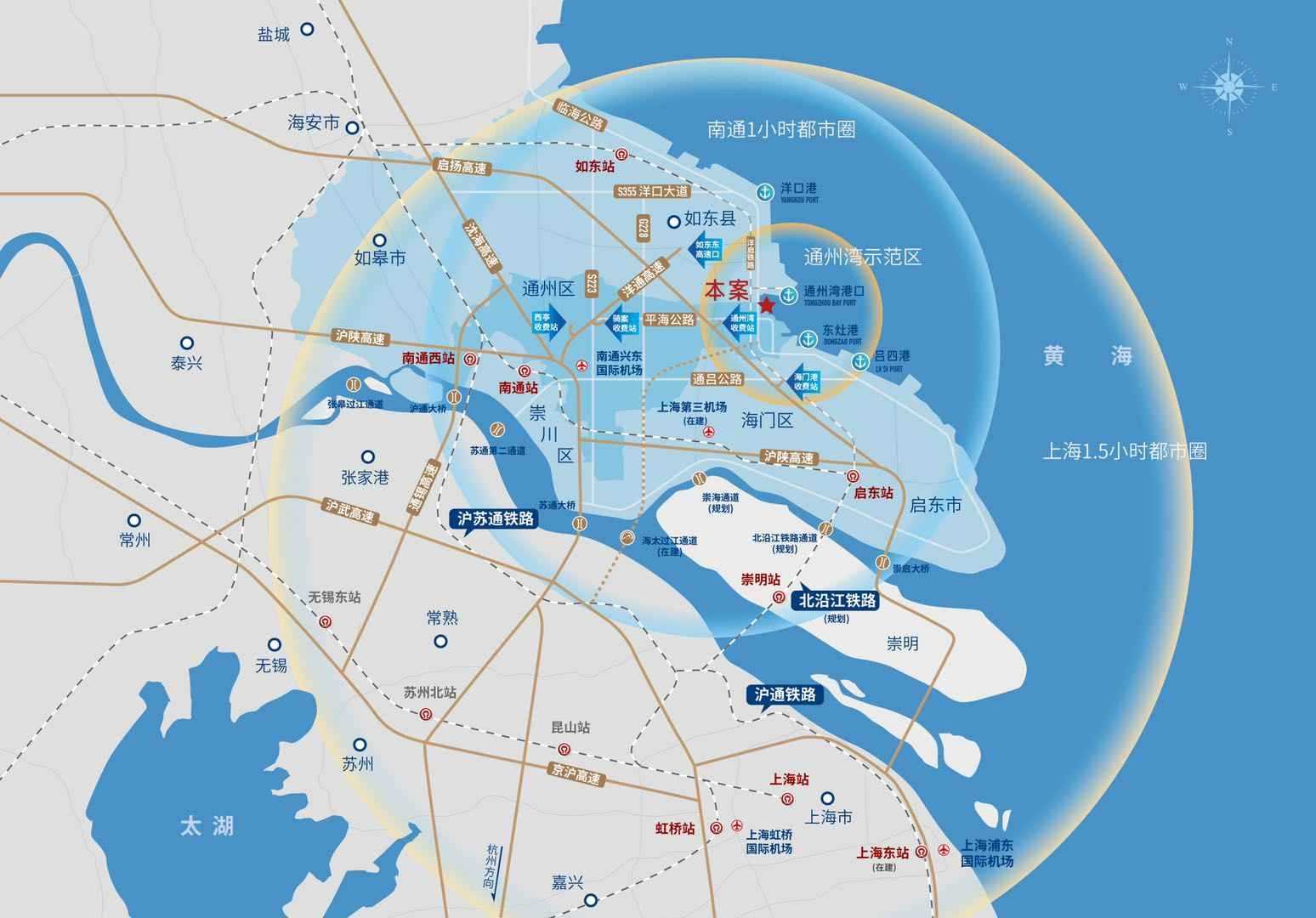 南通通州湾区位图