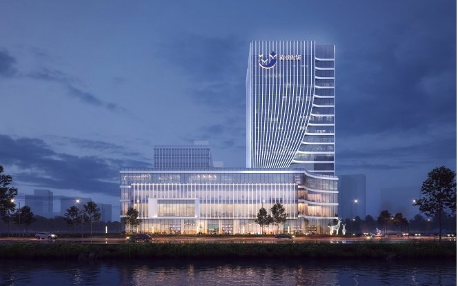聚倍钱海科技产业园夜间实景
