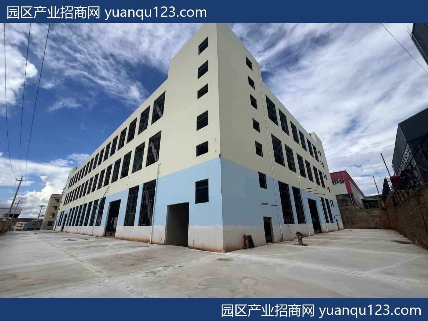 昆明10800㎡ 寻甸全新标准化钢混结构厂房出租：首层6.4米层高