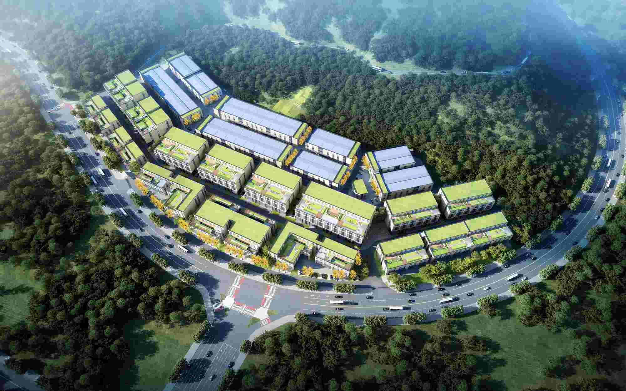 重庆璧山数智健康产业园鸟瞰图