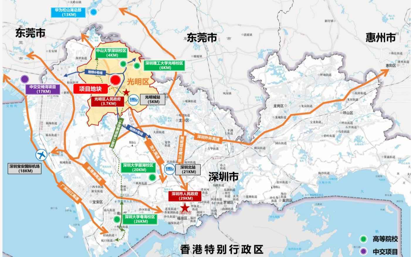 项目周边交通示意