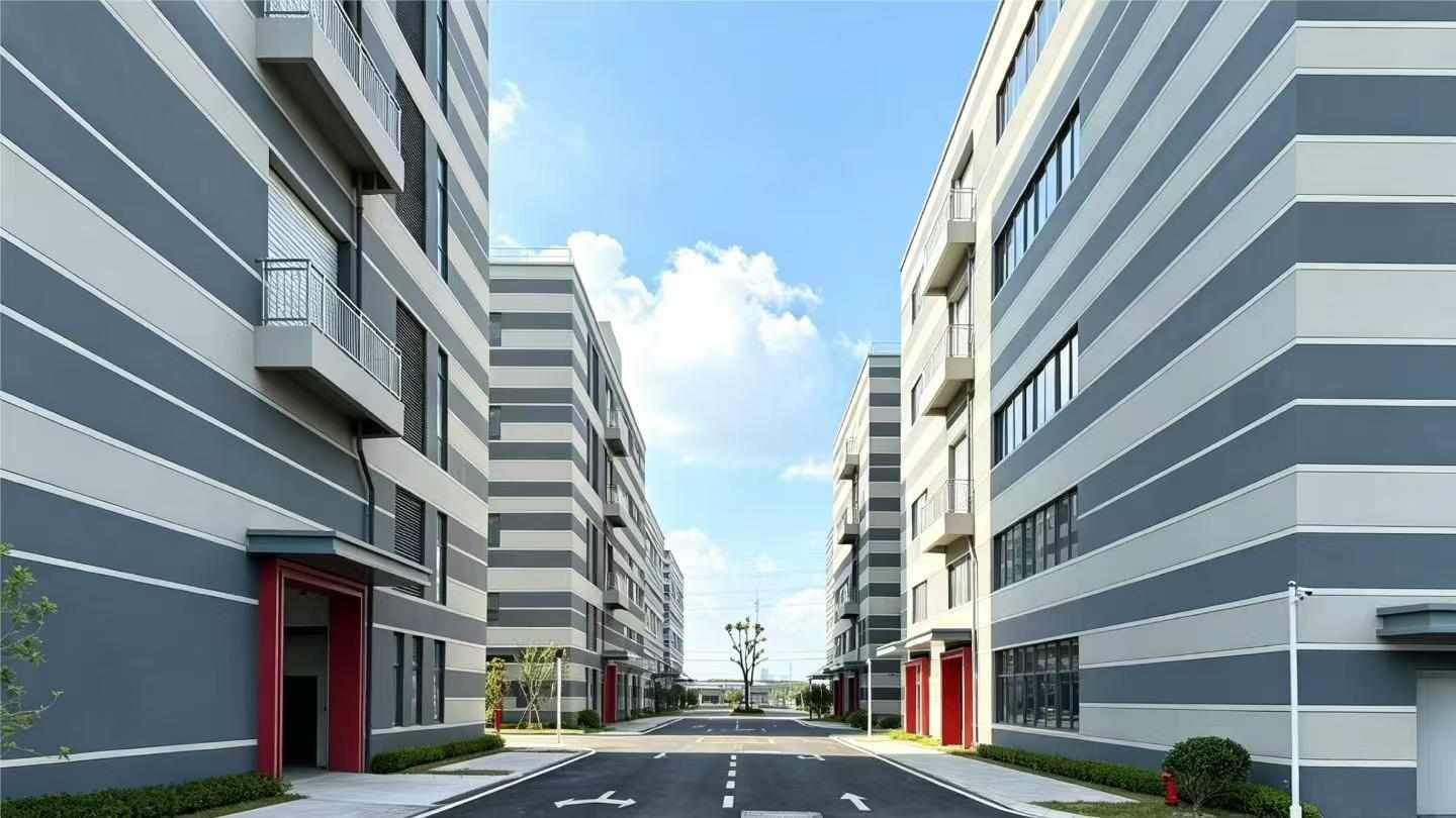 楼栋之间道路，货车通行便捷