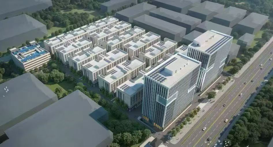 长江汇融昊天科技港项目鸟瞰效果图