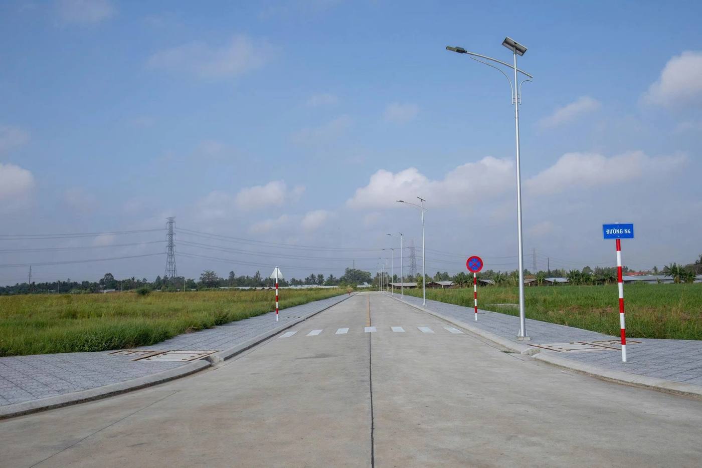 园区道路与路牌实景