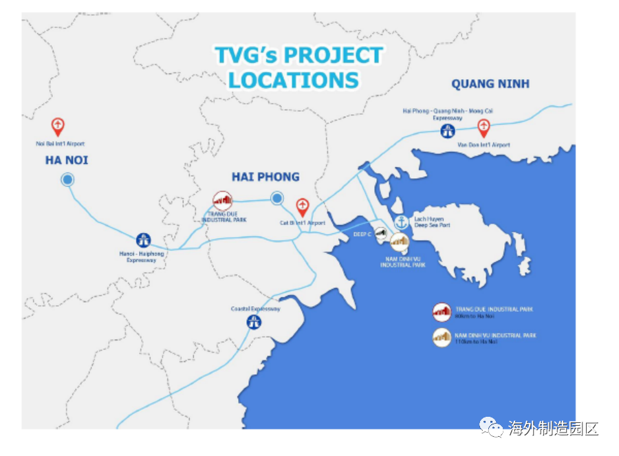 标准厂房在越南海防市DEEP C工业区 9500平厂房出租